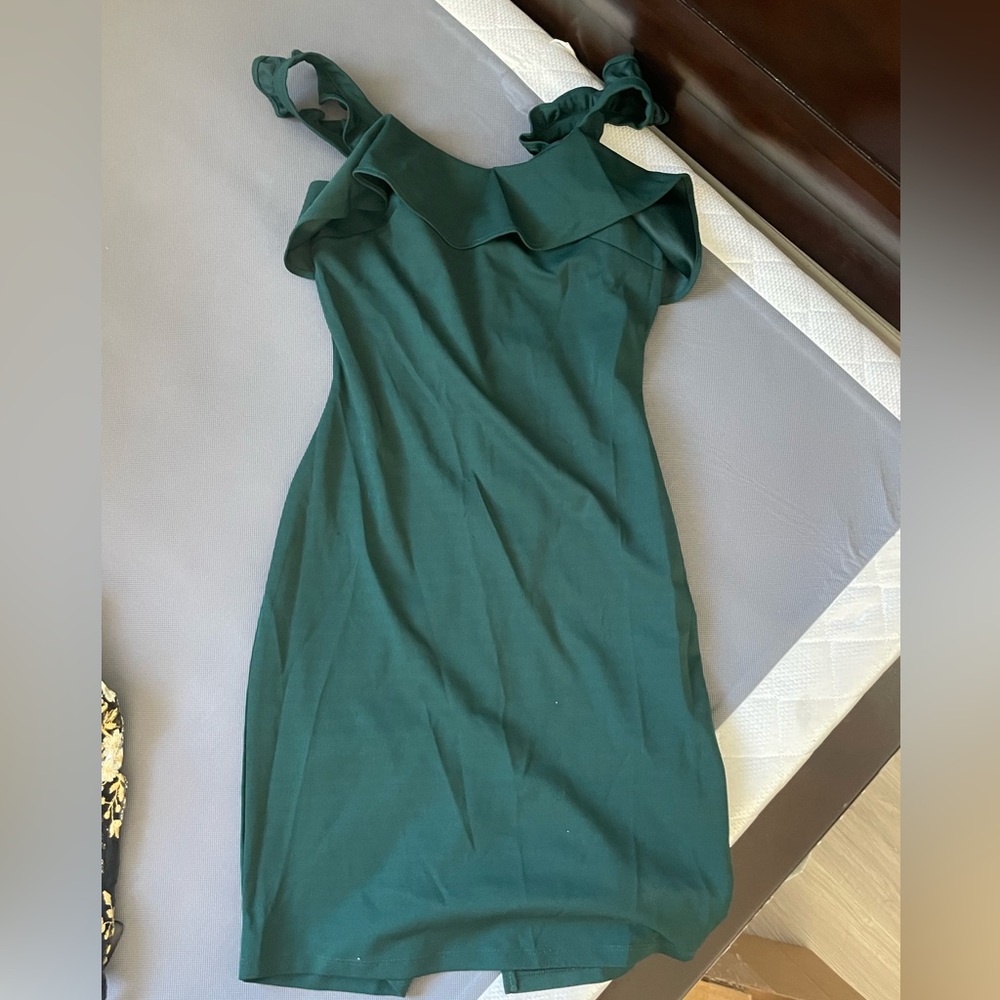green formal dress